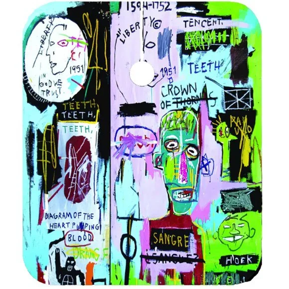 Jean Michel Basquiat 'In Italian' Barber and Hairstylist Cape - Picture 2 of 2